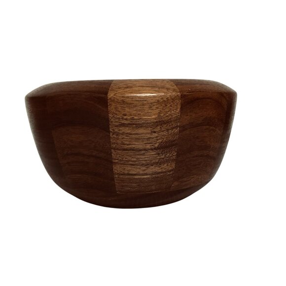 Handcrafted Wood Turned Trinket Bowl 4" X 6" - Picture 8 of 8